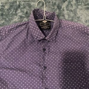 Blue long sleeve button down